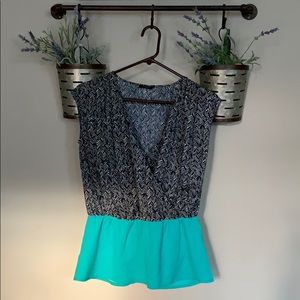 Ann Taylor Peplum Blouse